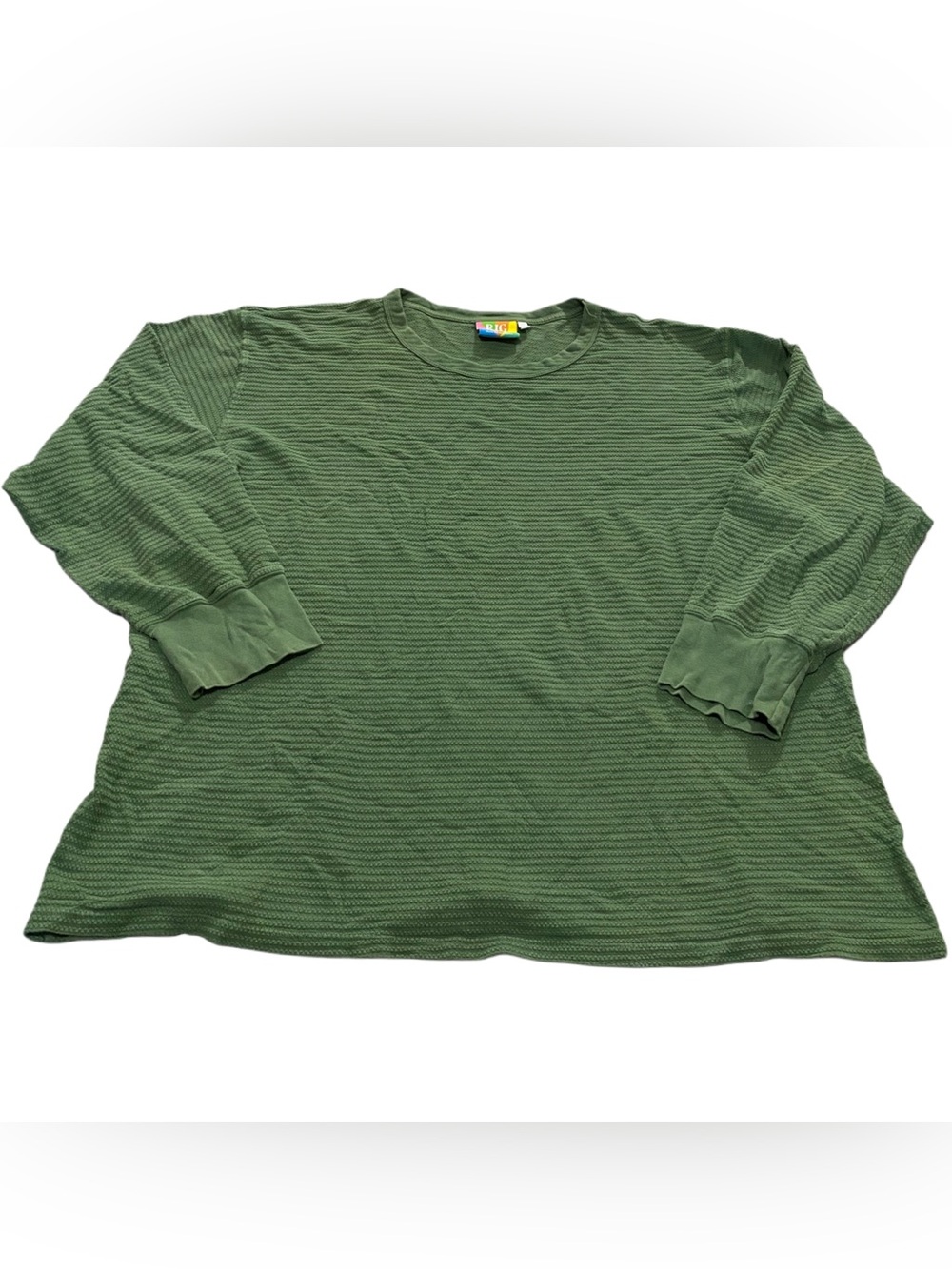 Big Bud Press | Honeycomb Long Sleeve Thermal in Green Size 5XL Unisex